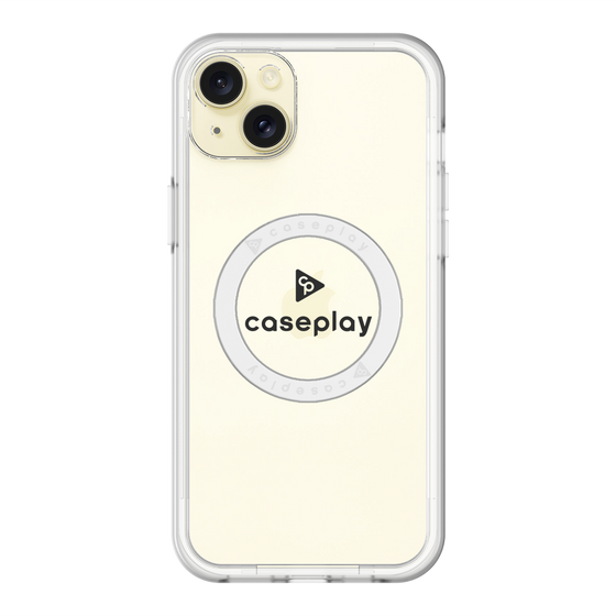 スリムプロテクションプレミアムケース with MagSafe［ オリジナル - caseplayロゴ - ブラック/D ］