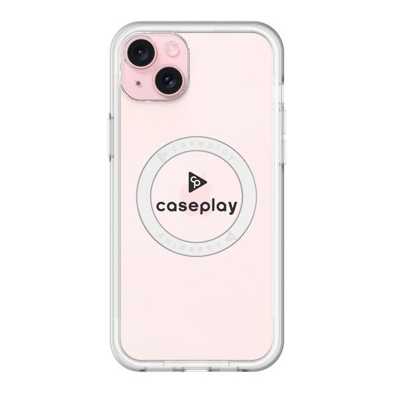 スリムプロテクションプレミアムケース with MagSafe［ オリジナル - caseplayロゴ - ブラック/D ］