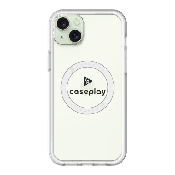 スリムプロテクションプレミアムケース with MagSafe［ オリジナル - caseplayロゴ - ブラック/D ］