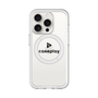 スリムプロテクションプレミアムケース with MagSafe［ オリジナル - caseplayロゴ - ブラック/D ］