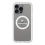 スリムプロテクションプレミアムケース with MagSafe［ オリジナル - caseplayロゴ - ホワイト/D ］