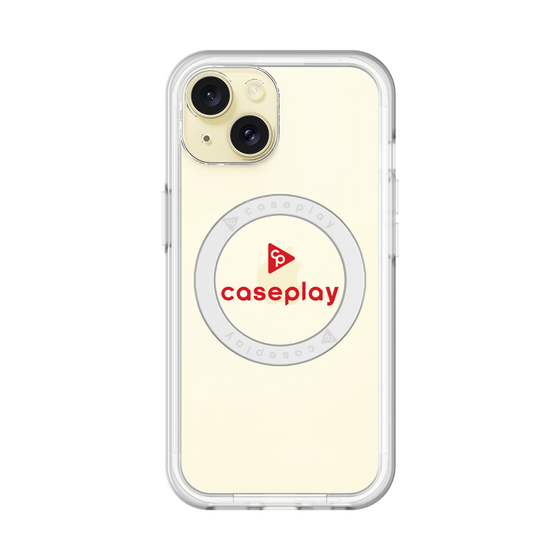スリムプロテクションプレミアムケース with MagSafe［ オリジナル - caseplayロゴ - レッド/D ］