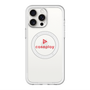 スリムプロテクションプレミアムケース with MagSafe［ オリジナル - caseplayロゴ - レッド/D ］