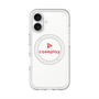 スリムプロテクションプレミアムケース with MagSafe［ オリジナル - caseplayロゴ - レッド/D ］