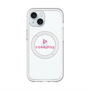 スリムプロテクションプレミアムケース with MagSafe［ オリジナル - caseplayロゴ - ピンク/D ］