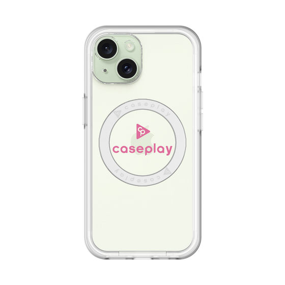 スリムプロテクションプレミアムケース with MagSafe［ オリジナル - caseplayロゴ - ピンク/D ］