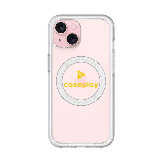 スリムプロテクションプレミアムケース with MagSafe［ オリジナル - caseplayロゴ - イエロー/D ］