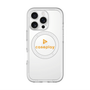 スリムプロテクションプレミアムケース with MagSafe［ オリジナル - caseplayロゴ - オレンジ/D ］