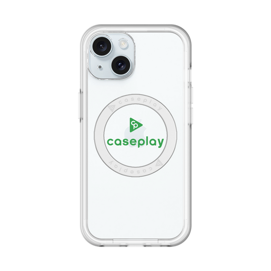 スリムプロテクションプレミアムケース with MagSafe［ オリジナル - caseplayロゴ - グリーン/D ］