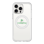スリムプロテクションプレミアムケース with MagSafe［ オリジナル - caseplayロゴ - グリーン/D ］