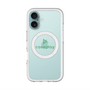 スリムプロテクションプレミアムケース with MagSafe［ オリジナル - caseplayロゴ - グリーン/D ］