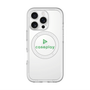 スリムプロテクションプレミアムケース with MagSafe［ オリジナル - caseplayロゴ - グリーン/D ］