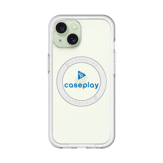 スリムプロテクションプレミアムケース with MagSafe［ オリジナル - caseplayロゴ - ブルー/D ］