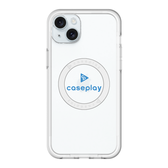 スリムプロテクションプレミアムケース with MagSafe［ オリジナル - caseplayロゴ - ブルー/D ］