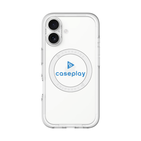 スリムプロテクションプレミアムケース with MagSafe［ オリジナル - caseplayロゴ - ブルー/D ］