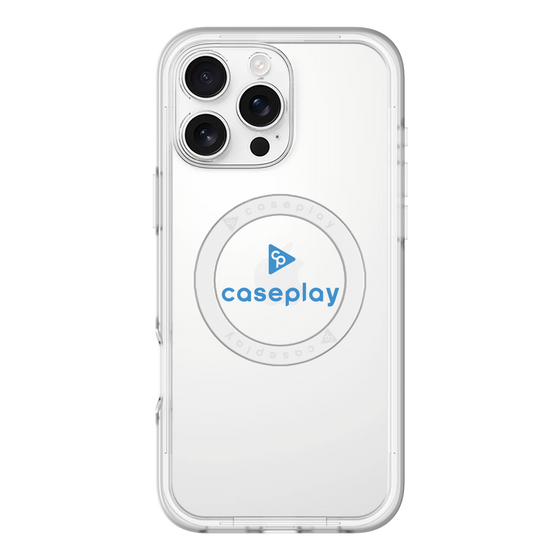 スリムプロテクションプレミアムケース with MagSafe［ オリジナル - caseplayロゴ - ブルー/D ］