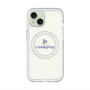 スリムプロテクションプレミアムケース with MagSafe［ オリジナル - caseplayロゴ - パープル/D ］
