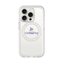 スリムプロテクションプレミアムケース with MagSafe［ オリジナル - caseplayロゴ - パープル/D ］