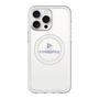 スリムプロテクションプレミアムケース with MagSafe［ オリジナル - caseplayロゴ - パープル/D ］