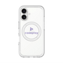 スリムプロテクションプレミアムケース with MagSafe［ オリジナル - caseplayロゴ - パープル/D ］