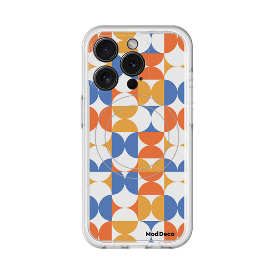 スリムプロテクションプレミアムケース with MagSafe［ Mod Deco - オリジナル - 幾何学模様/A ］