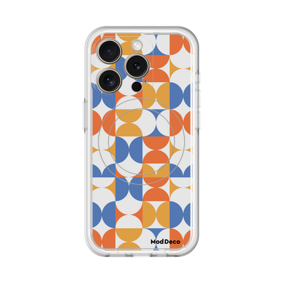 スリムプロテクションプレミアムケース with MagSafe［ Mod Deco - オリジナル - 幾何学模様/A ］