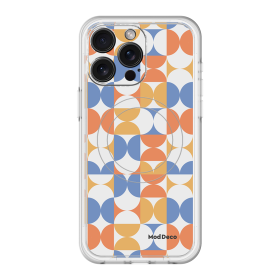スリムプロテクションプレミアムケース with MagSafe［ Mod Deco - オリジナル - 幾何学模様/A ］