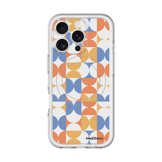 スリムプロテクションプレミアムケース with MagSafe［ Mod Deco - オリジナル - 幾何学模様/A ］