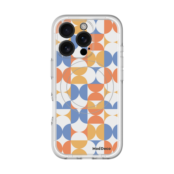 スリムプロテクションプレミアムケース with MagSafe［ Mod Deco - オリジナル - 幾何学模様/A ］