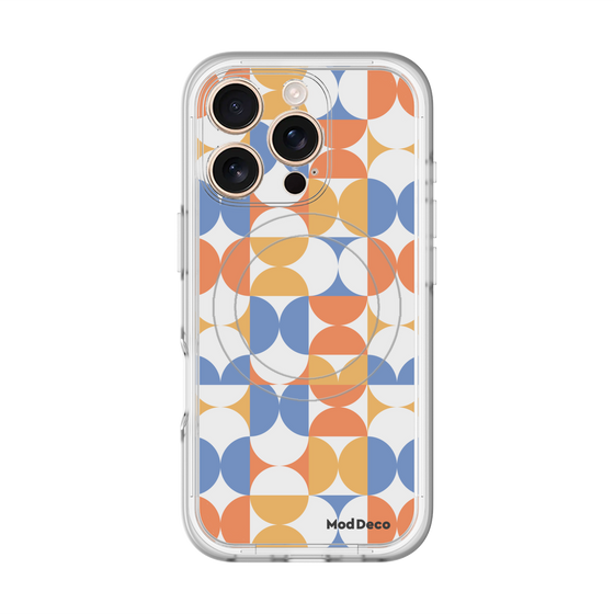 スリムプロテクションプレミアムケース with MagSafe［ Mod Deco - オリジナル - 幾何学模様/A ］