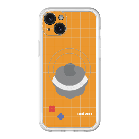 スリムプロテクションプレミアムケース with MagSafe［ Mod Deco - オリジナル - レトロオレンジ ］