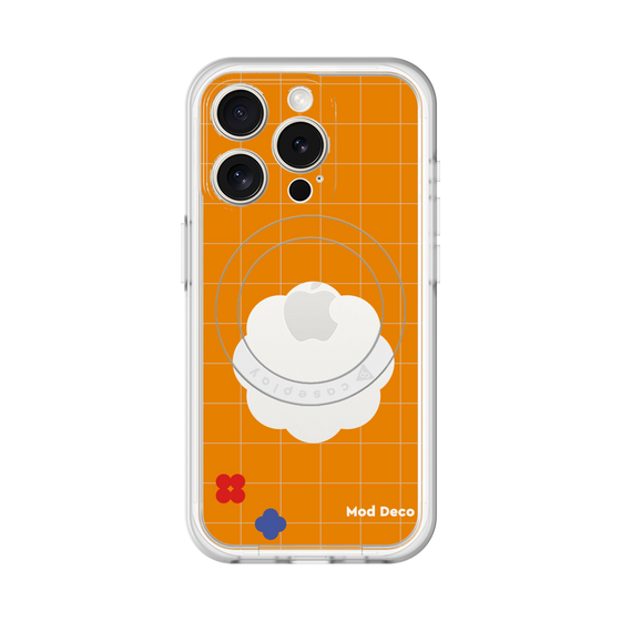 スリムプロテクションプレミアムケース with MagSafe［ Mod Deco - オリジナル - レトロオレンジ ］