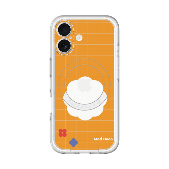 スリムプロテクションプレミアムケース with MagSafe［ Mod Deco - オリジナル - レトロオレンジ ］