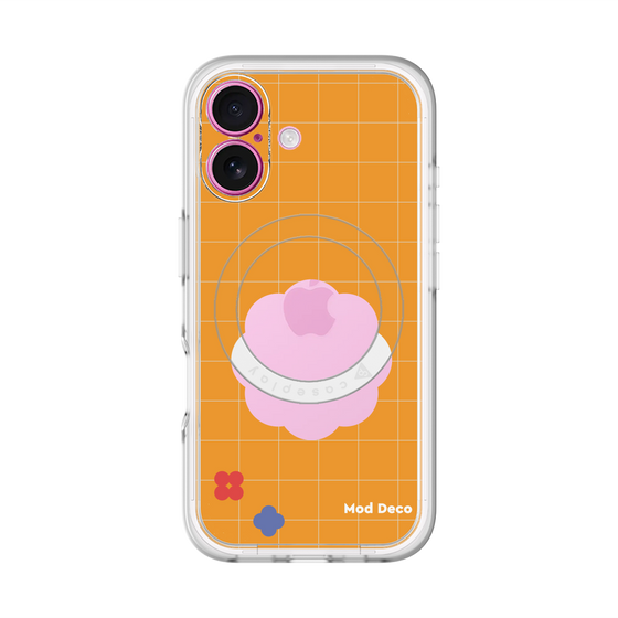 スリムプロテクションプレミアムケース with MagSafe［ Mod Deco - オリジナル - レトロオレンジ ］