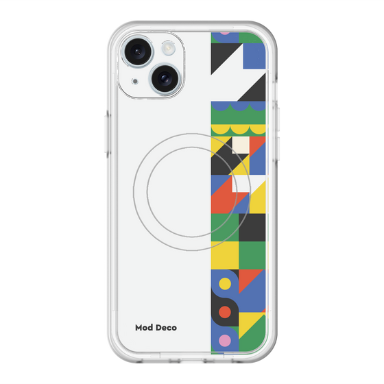 スリムプロテクションプレミアムケース with MagSafe［ Mod Deco - オリジナル - 幾何学模様/B ］