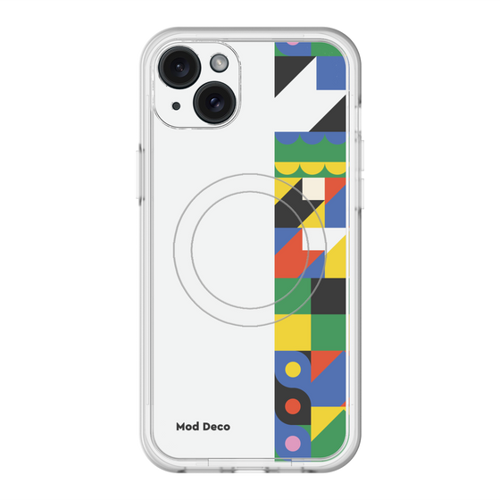 スリムプロテクションプレミアムケース with MagSafe［ Mod Deco - オリジナル - 幾何学模様/B ］