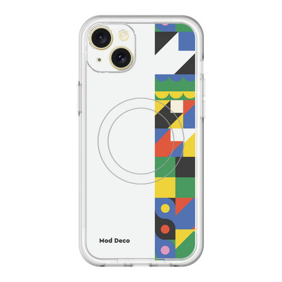 スリムプロテクションプレミアムケース with MagSafe［ Mod Deco - オリジナル - 幾何学模様/B ］
