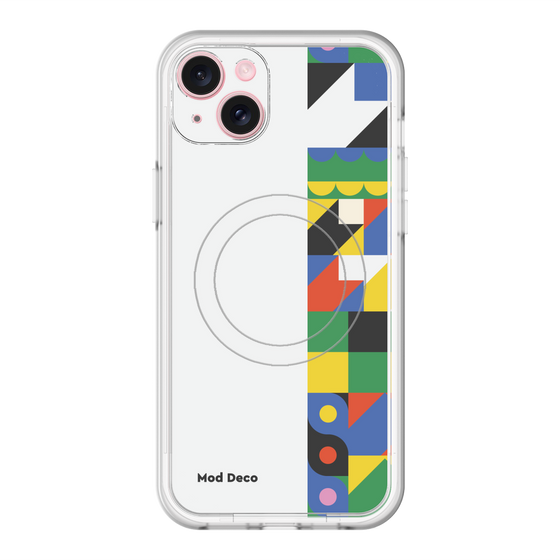 スリムプロテクションプレミアムケース with MagSafe［ Mod Deco - オリジナル - 幾何学模様/B ］