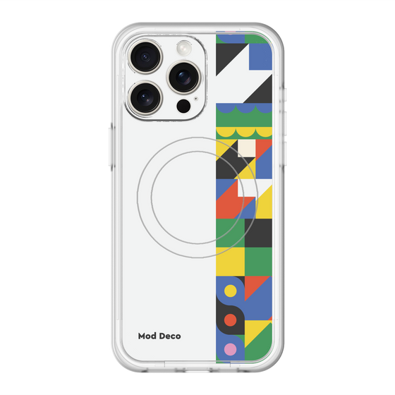 スリムプロテクションプレミアムケース with MagSafe［ Mod Deco - オリジナル - 幾何学模様/B ］