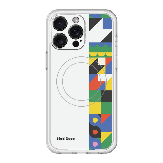 スリムプロテクションプレミアムケース with MagSafe［ Mod Deco - オリジナル - 幾何学模様/B ］