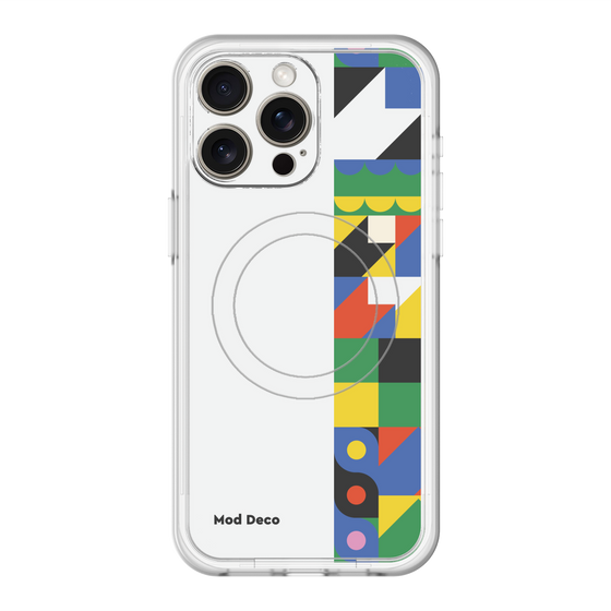 スリムプロテクションプレミアムケース with MagSafe［ Mod Deco - オリジナル - 幾何学模様/B ］