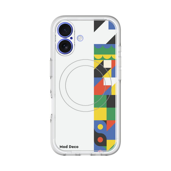 スリムプロテクションプレミアムケース with MagSafe［ Mod Deco - オリジナル - 幾何学模様/B ］