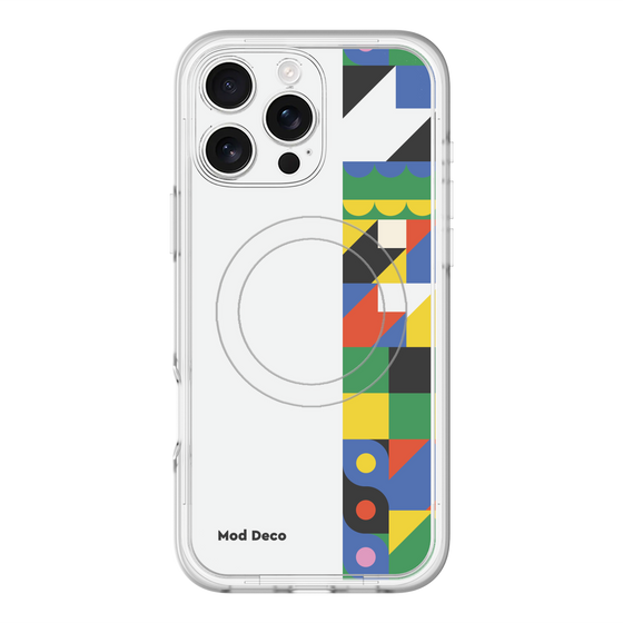 スリムプロテクションプレミアムケース with MagSafe［ Mod Deco - オリジナル - 幾何学模様/B ］