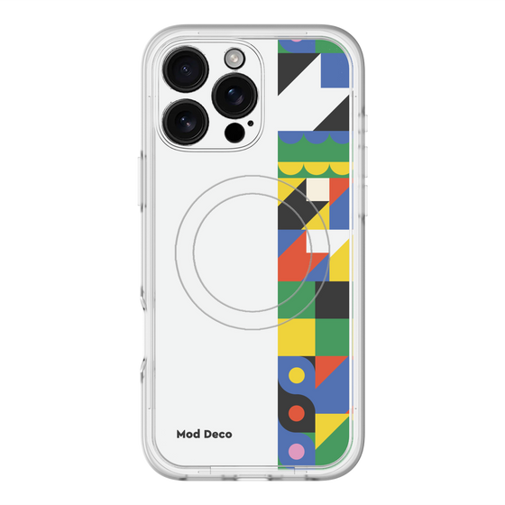 スリムプロテクションプレミアムケース with MagSafe［ Mod Deco - オリジナル - 幾何学模様/B ］