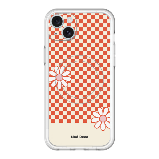 スリムプロテクションプレミアムケース with MagSafe［ Mod Deco - オリジナル - レトロフラワー ］