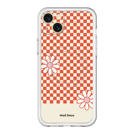 スリムプロテクションプレミアムケース with MagSafe［ Mod Deco - オリジナル - レトロフラワー ］