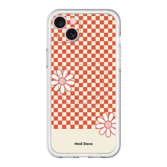 スリムプロテクションプレミアムケース with MagSafe［ Mod Deco - オリジナル - レトロフラワー ］