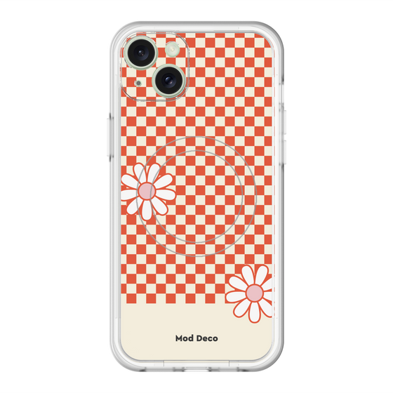 スリムプロテクションプレミアムケース with MagSafe［ Mod Deco - オリジナル - レトロフラワー ］