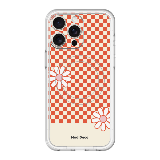 スリムプロテクションプレミアムケース with MagSafe［ Mod Deco - オリジナル - レトロフラワー ］
