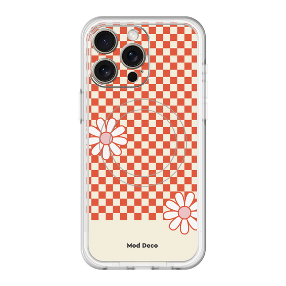 スリムプロテクションプレミアムケース with MagSafe［ Mod Deco - オリジナル - レトロフラワー ］